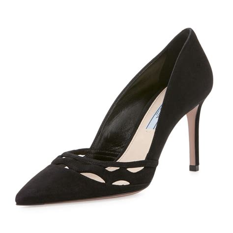 prada wavy cut heels|prada heels women.